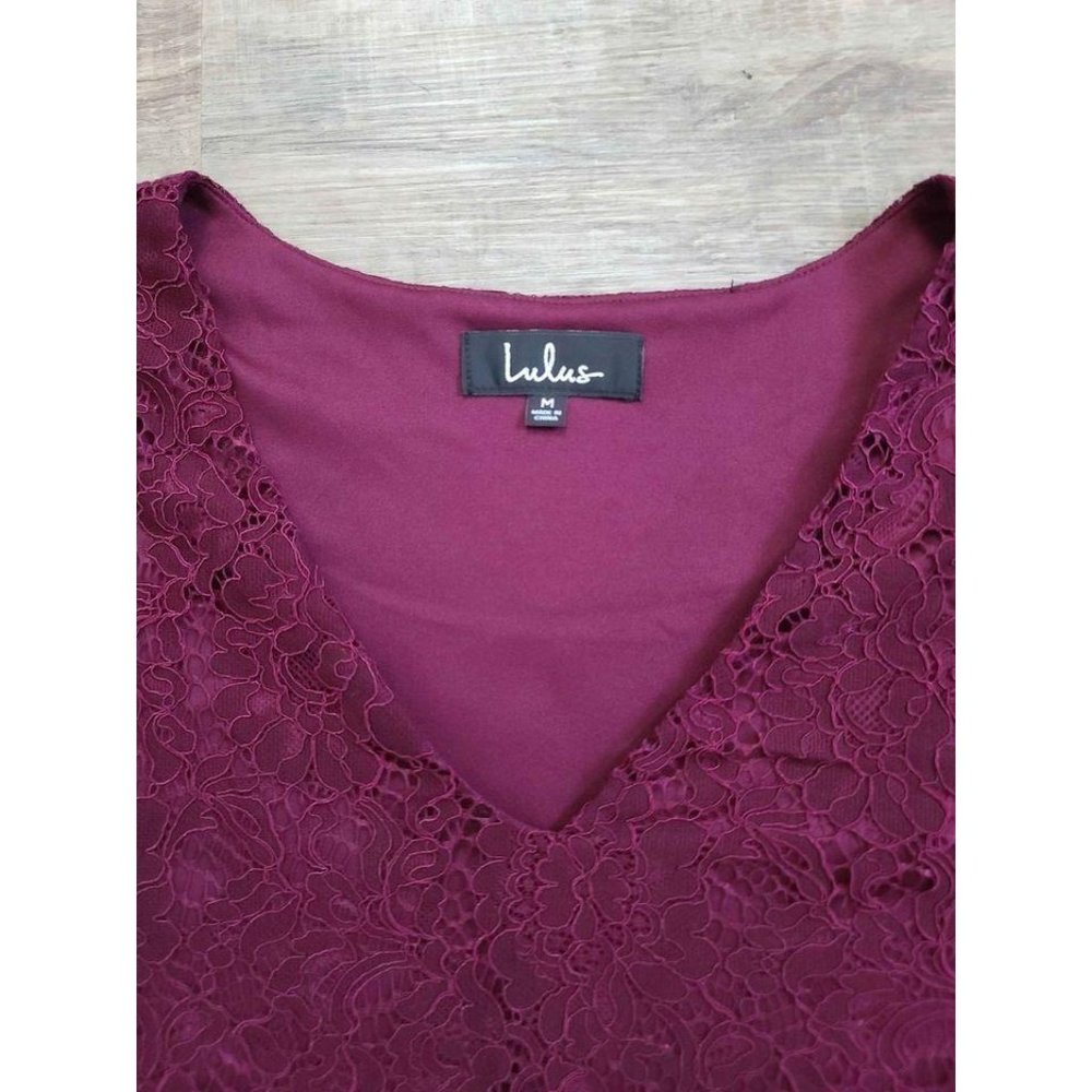 Lulus Bancroft Red Lace Shift Dress - Picture 5 of 7
